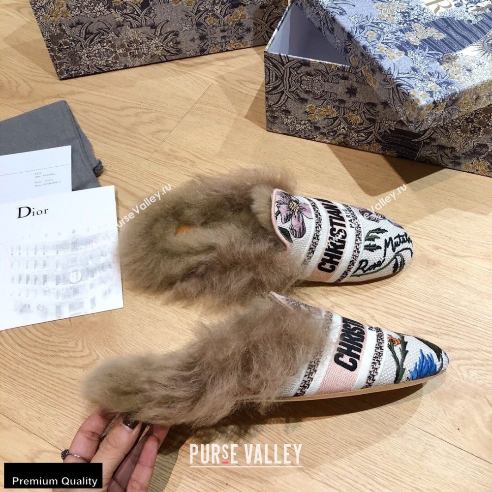 Dior Shearling Fur Slippers 03 2020 (modeng-20091903)