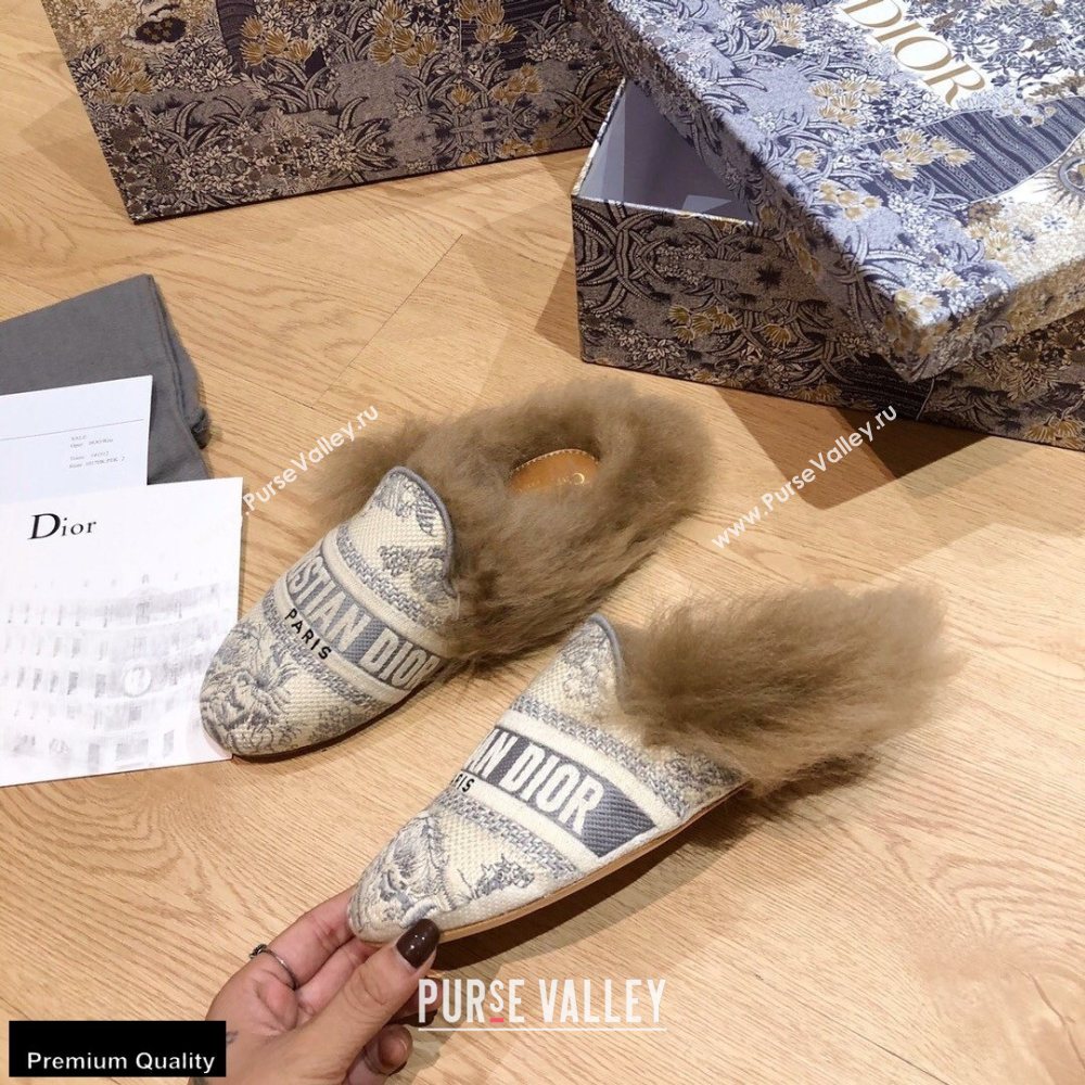 Dior Shearling Fur Slippers 04 2020 (modeng-20091904)