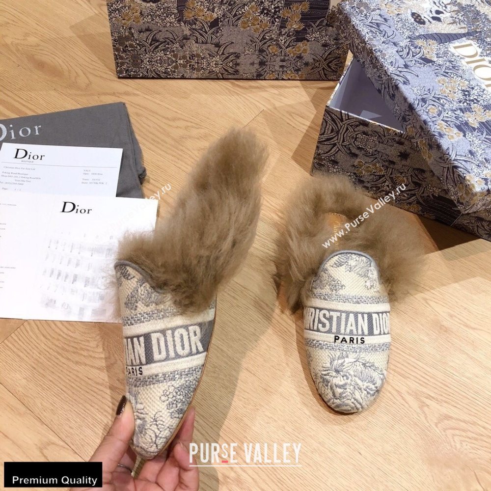 Dior Shearling Fur Slippers 04 2020 (modeng-20091904)