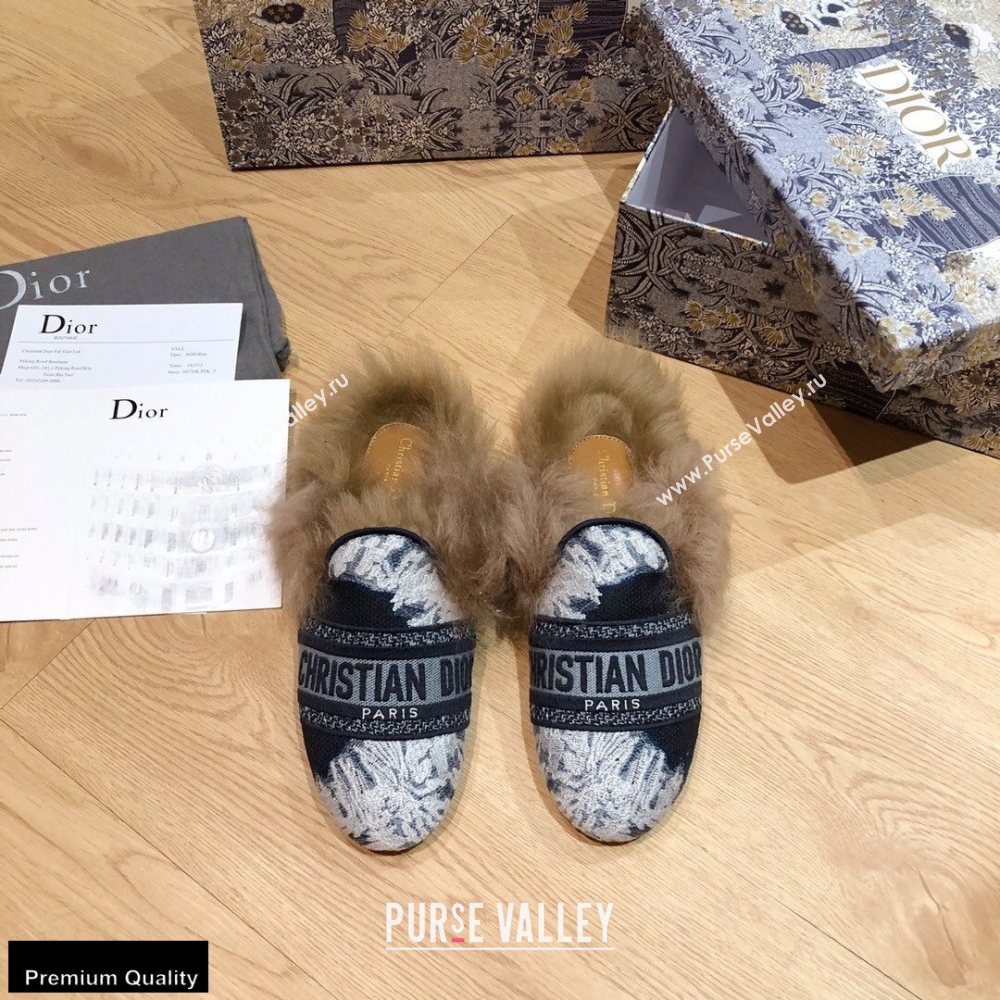 Dior Shearling Fur Slippers 05 2020 (modeng-20091905)