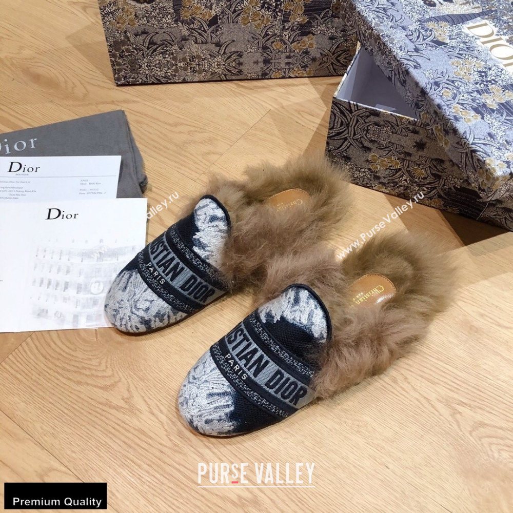 Dior Shearling Fur Slippers 05 2020 (modeng-20091905)