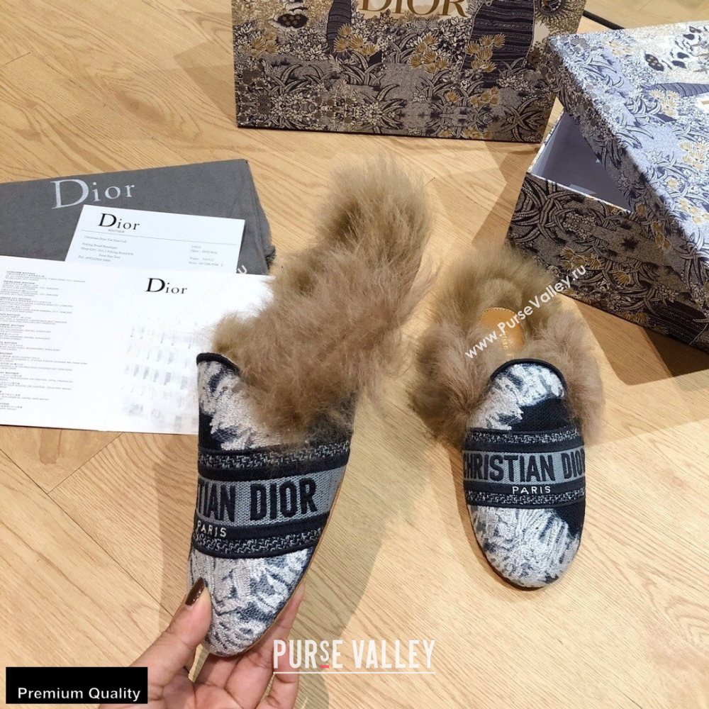 Dior Shearling Fur Slippers 05 2020 (modeng-20091905)