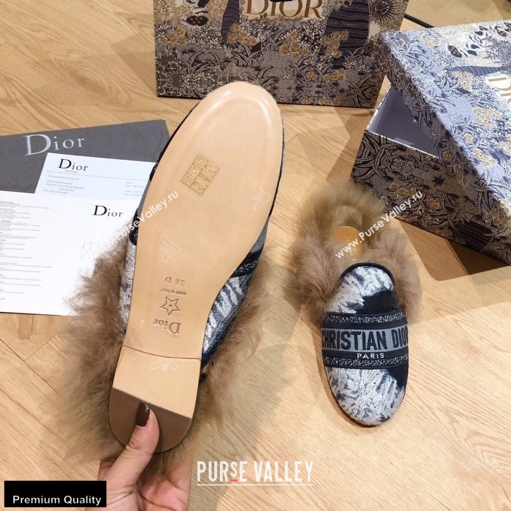 Dior Shearling Fur Slippers 05 2020 (modeng-20091905)