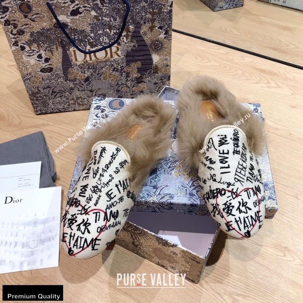 Dior Shearling Fur Slippers 08 2020 (modeng-20091908)