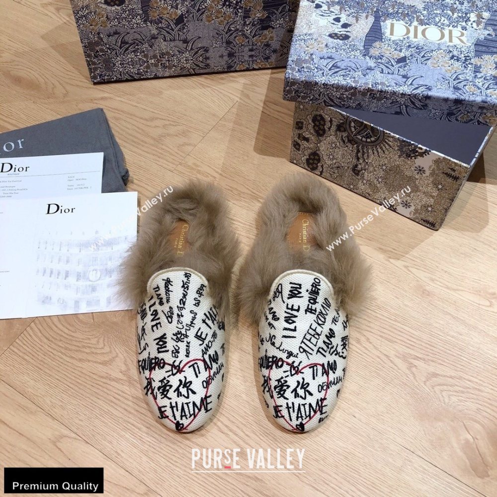 Dior Shearling Fur Slippers 08 2020 (modeng-20091908)