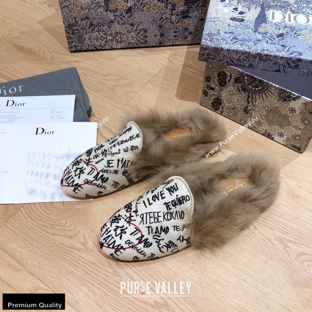 Dior Shearling Fur Slippers 08 2020 (modeng-20091908)