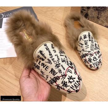 Dior Shearling Fur Slippers 08 2020 (modeng-20091908)