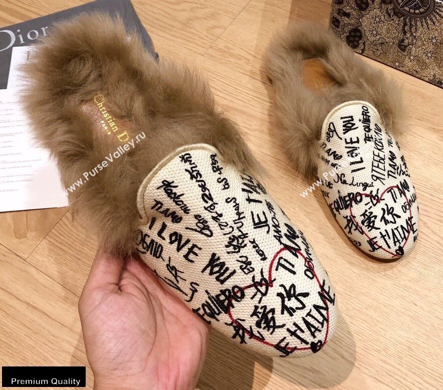 Dior Shearling Fur Slippers 08 2020 (modeng-20091908)