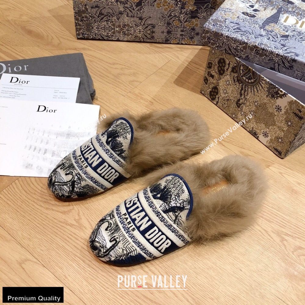 Dior Shearling Fur Slippers 09 2020 (modeng-20091909)