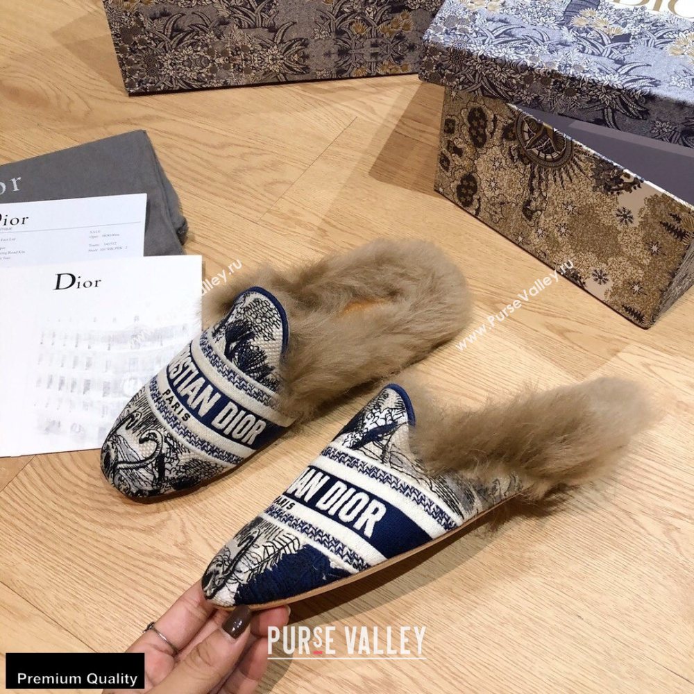 Dior Shearling Fur Slippers 09 2020 (modeng-20091909)