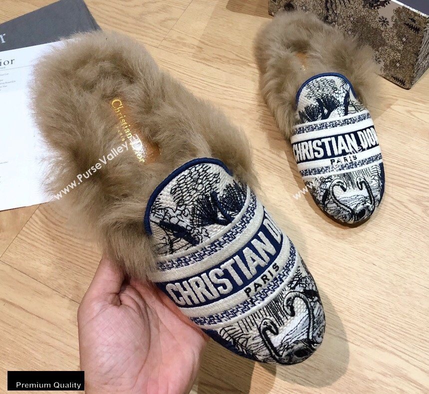 Dior Shearling Fur Slippers 09 2020 (modeng-20091909)