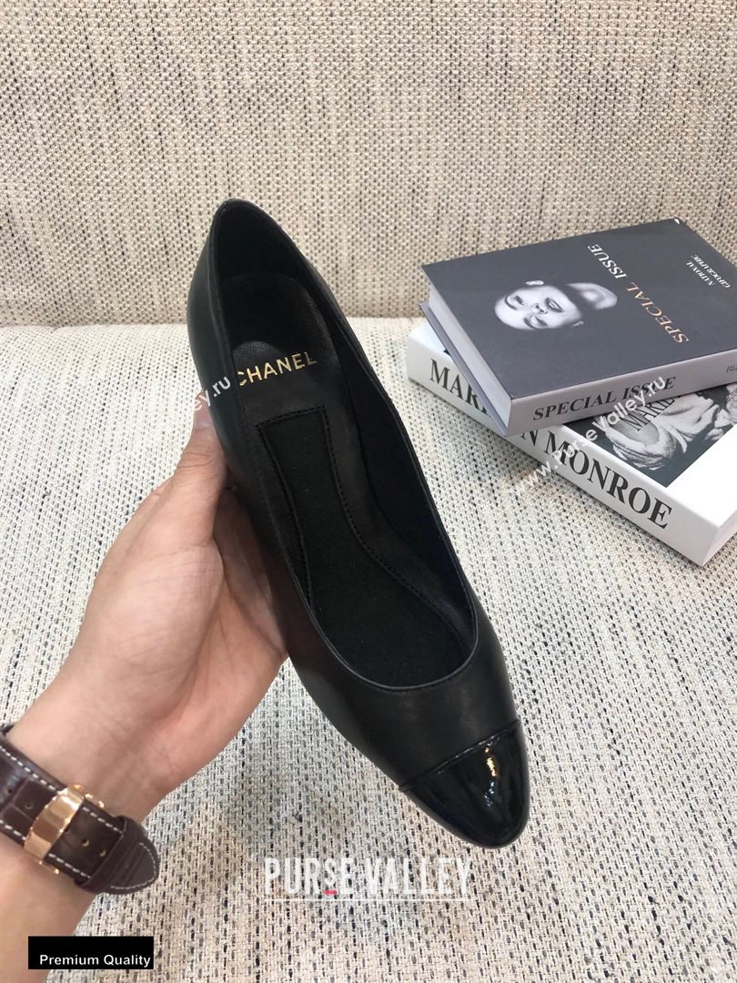 Chanel Pearl High Heel Pumps Black 2020 (modeng-20092301)