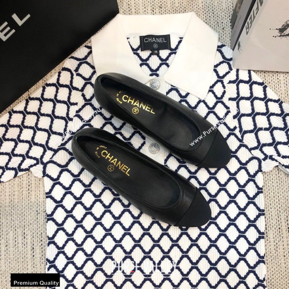 Chanel Crystal Logo Heel 3.5cm Pumps Black 2020 (modeng-20092309)