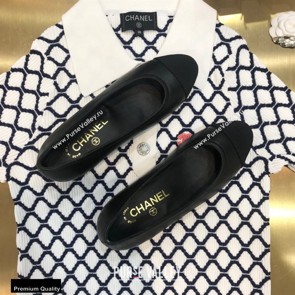 Chanel Crystal Logo Heel 3.5cm Pumps Black 2020 (modeng-20092309)