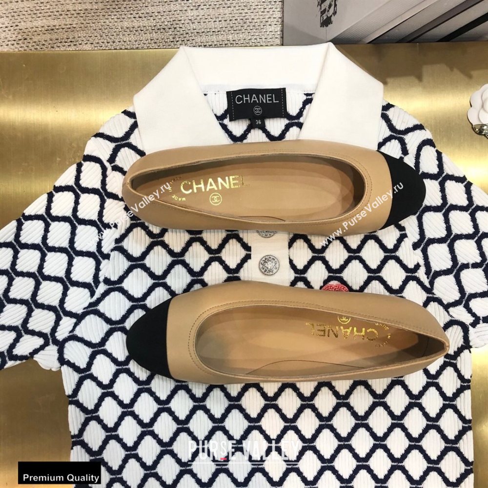 Chanel Crystal Logo Heel 3.5cm Pumps Beige 2020 (modeng-20092310)