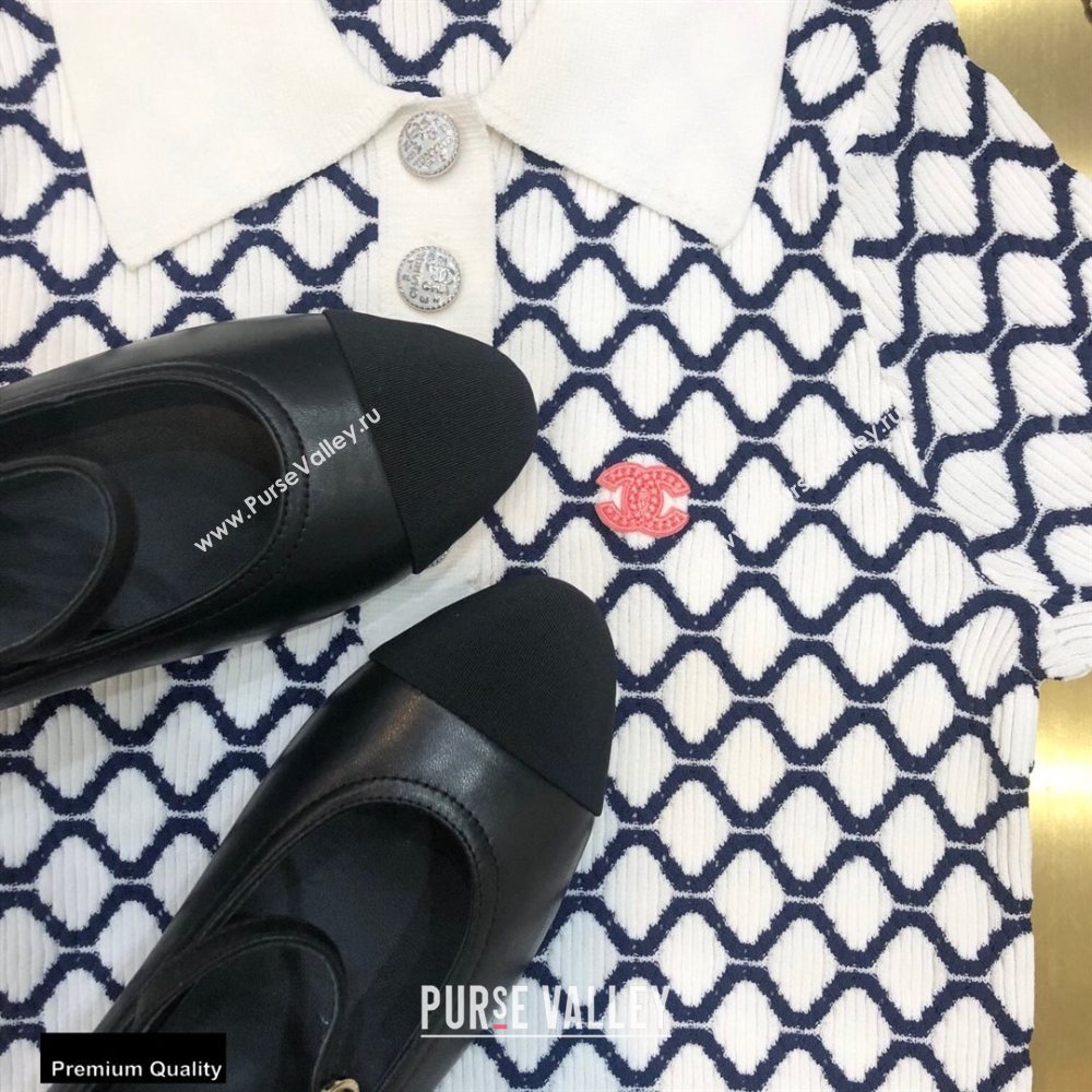 Chanel Crystal Logo Heel 3.5cm Pumps with Strap Black 2020 (modeng-20092311)