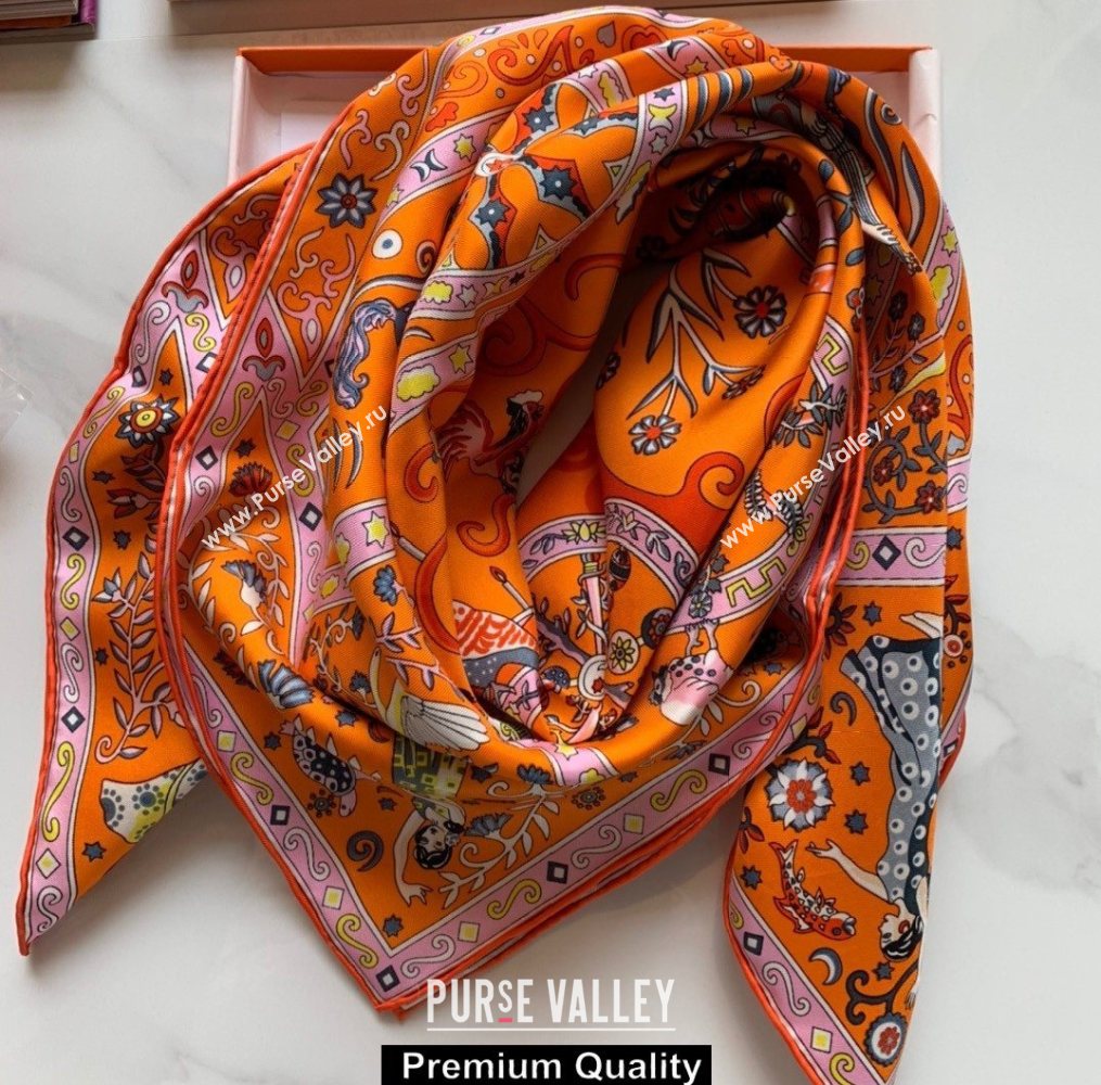 Hermes Scarf 90x90cm 41 2020 (weinisi-20092651)