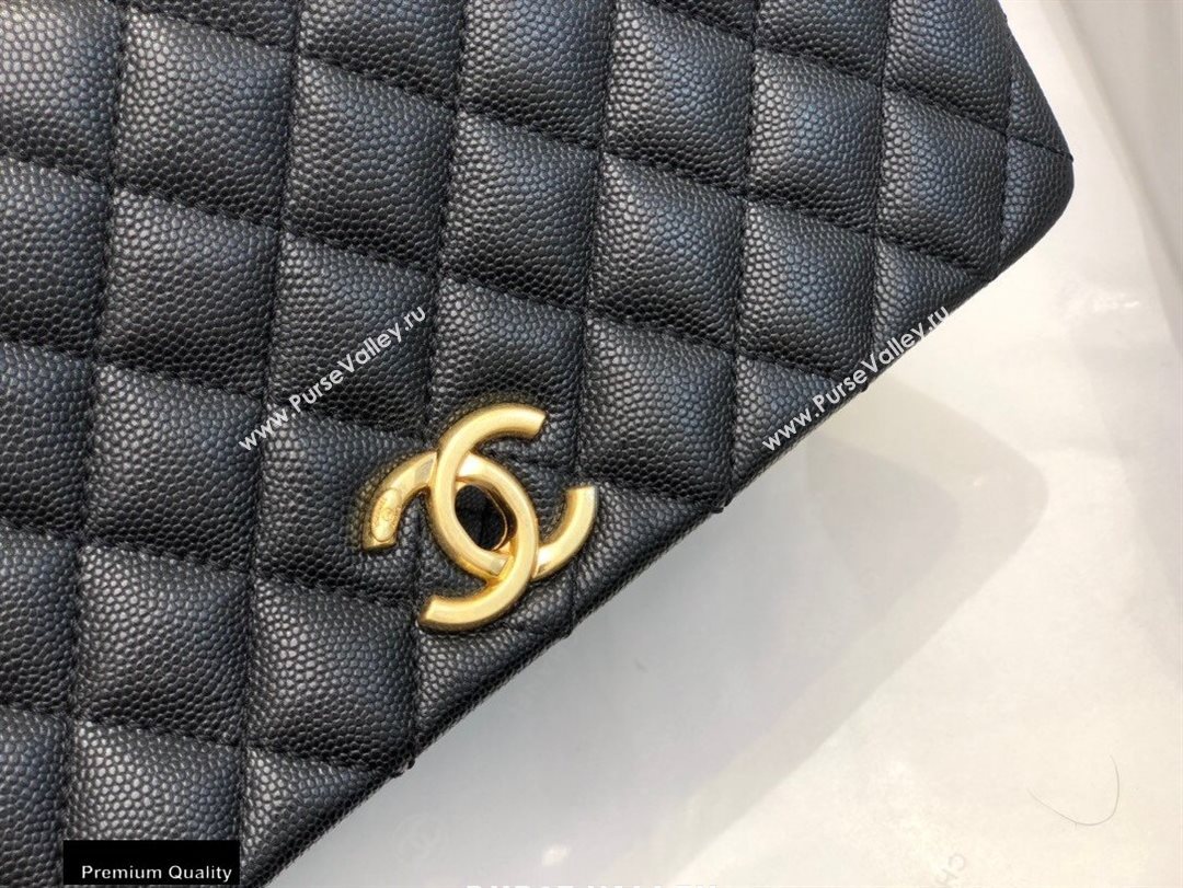 Chanel Coco Handle Medium Flap Bag Black with Top Handle A92991 Top Quality 7148 (smjd-20092505)