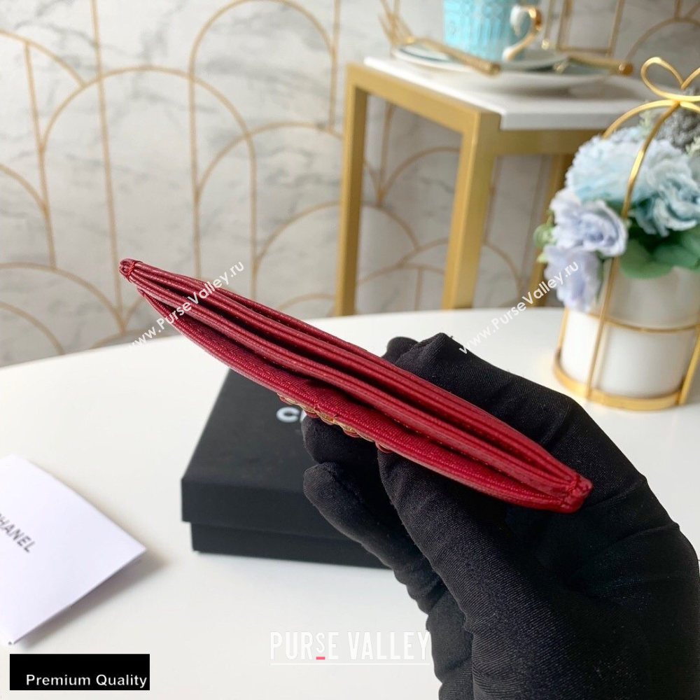 Chanel 19 Card Holder AP1167 Red 2020 (yingfeng-20092907)