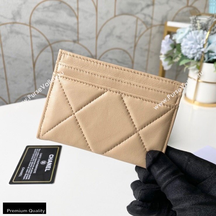 Chanel 19 Card Holder AP1167 Beige 2020 (yingfeng-20092909)