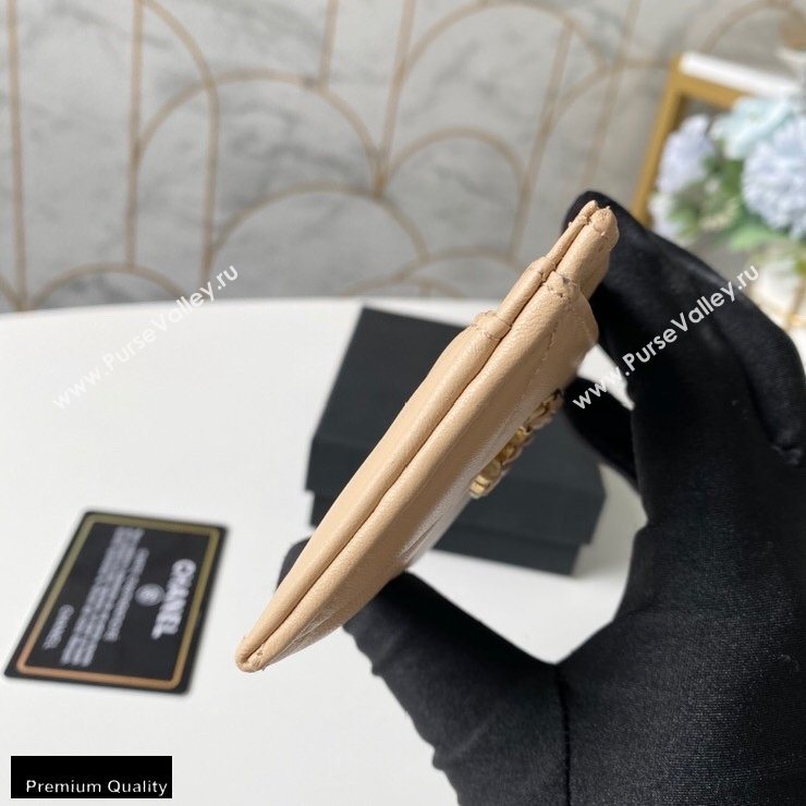 Chanel 19 Card Holder AP1167 Beige 2020 (yingfeng-20092909)