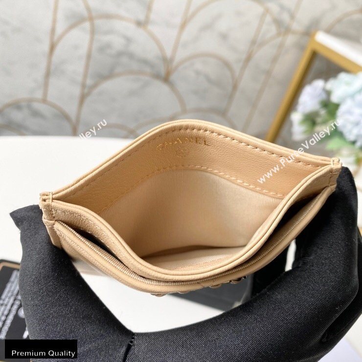 Chanel 19 Card Holder AP1167 Beige 2020 (yingfeng-20092909)