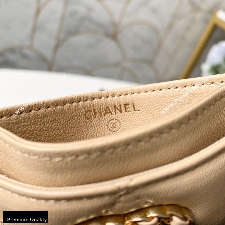 Chanel 19 Card Holder AP1167 Beige 2020 (yingfeng-20092909)