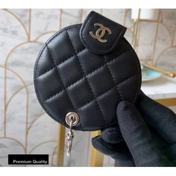 Chanel Round Mirror Lambskin Black (yingfeng-20092913)