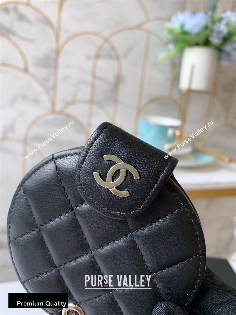 Chanel Round Mirror Lambskin Black (yingfeng-20092913)