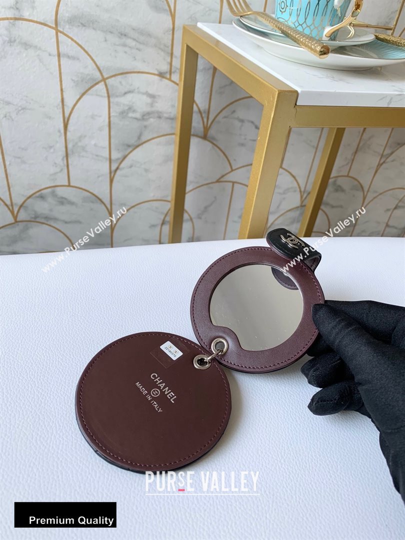 Chanel Round Mirror Lambskin Black (yingfeng-20092913)