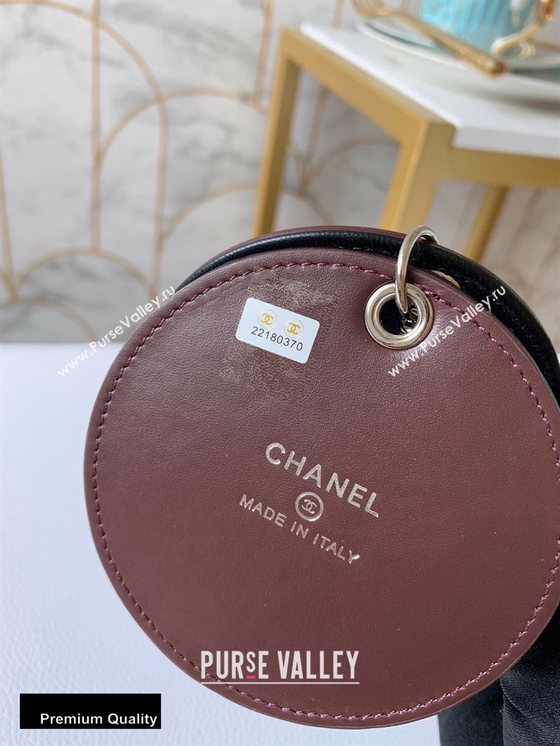 Chanel Round Mirror Lambskin Black (yingfeng-20092913)