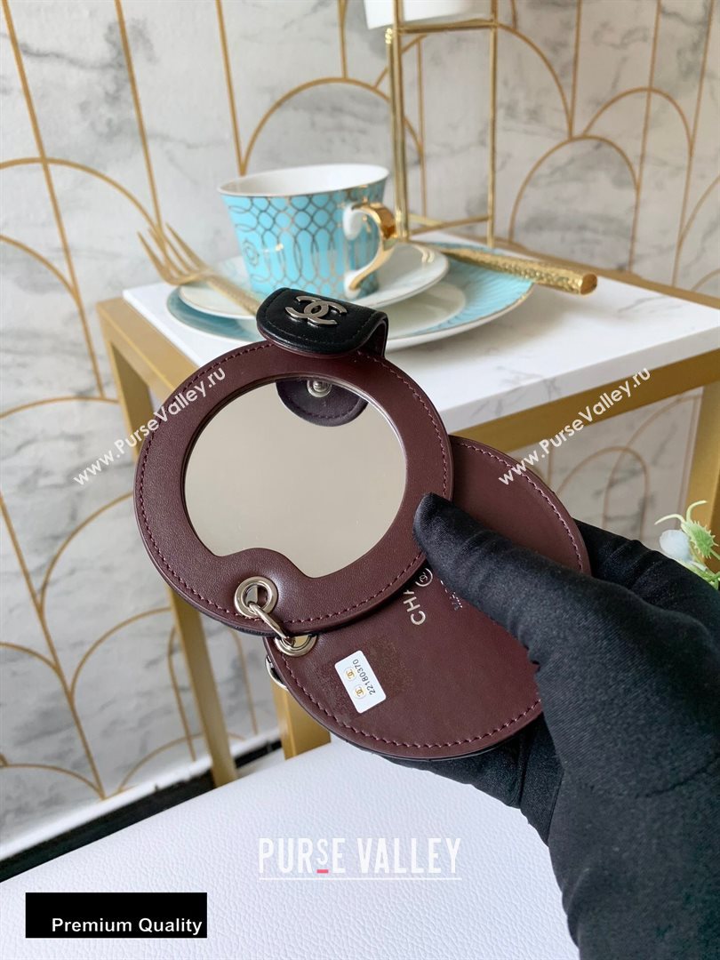 Chanel Round Mirror Lambskin Black (yingfeng-20092913)