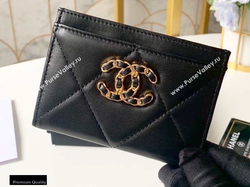 Chanel 19 Card Holder AP1167 Black 2020 (yingfeng-20092906)