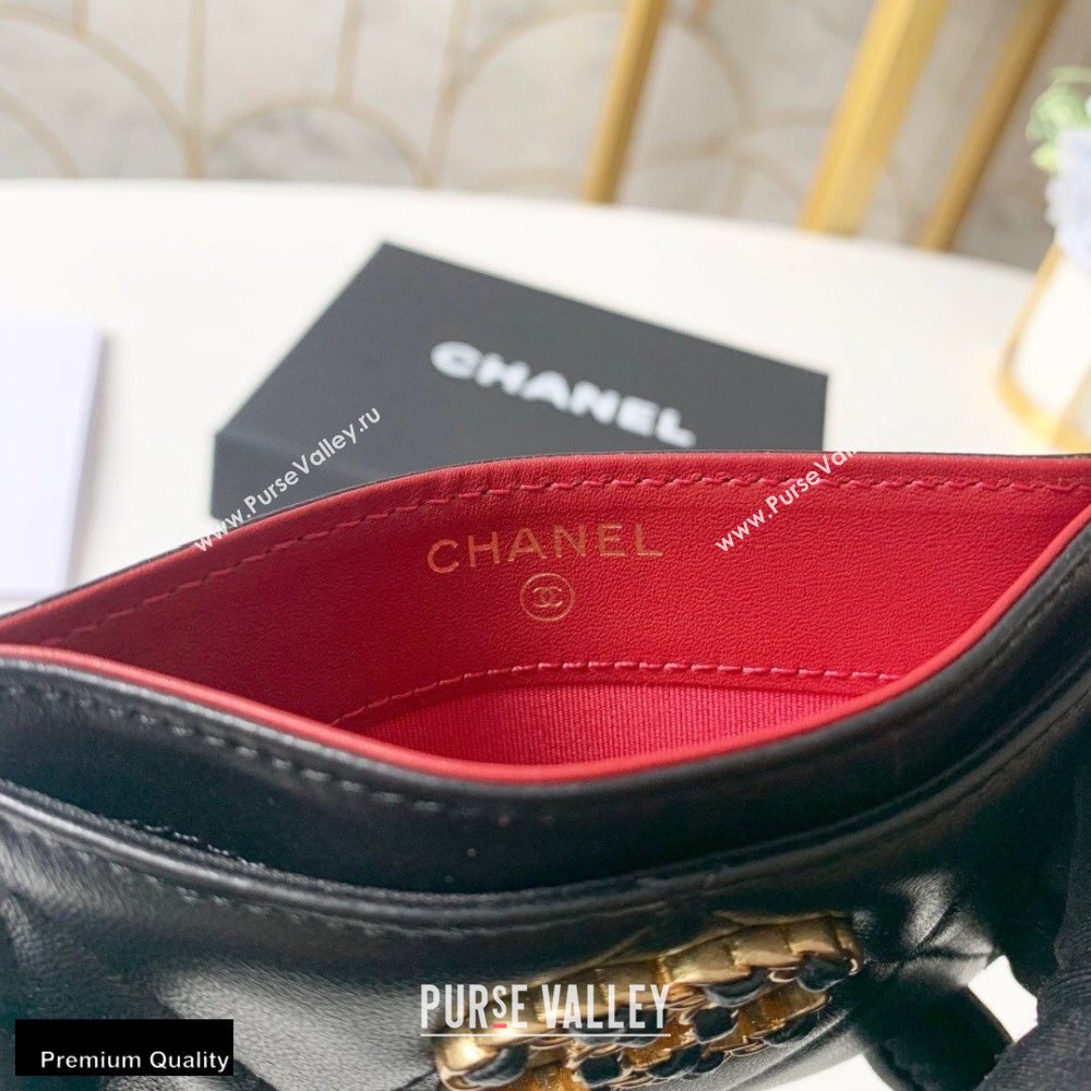 Chanel 19 Card Holder AP1167 Black 2020 (yingfeng-20092906)