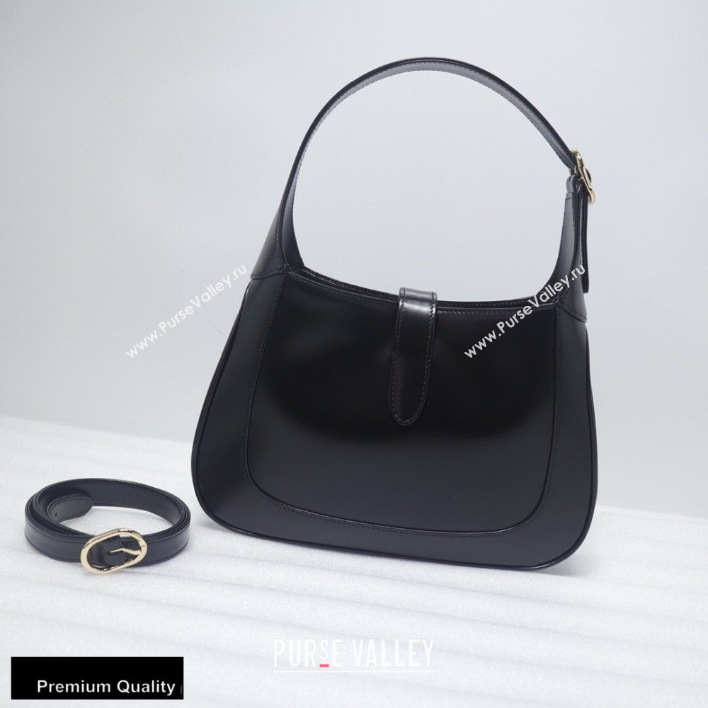 Gucci Jackie 1961 Small Hobo Bag 636706 Leather Black 2020 (delihang-20093012)