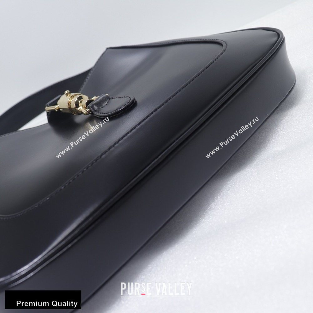 Gucci Jackie 1961 Small Hobo Bag 636706 Leather Black 2020 (delihang-20093012)