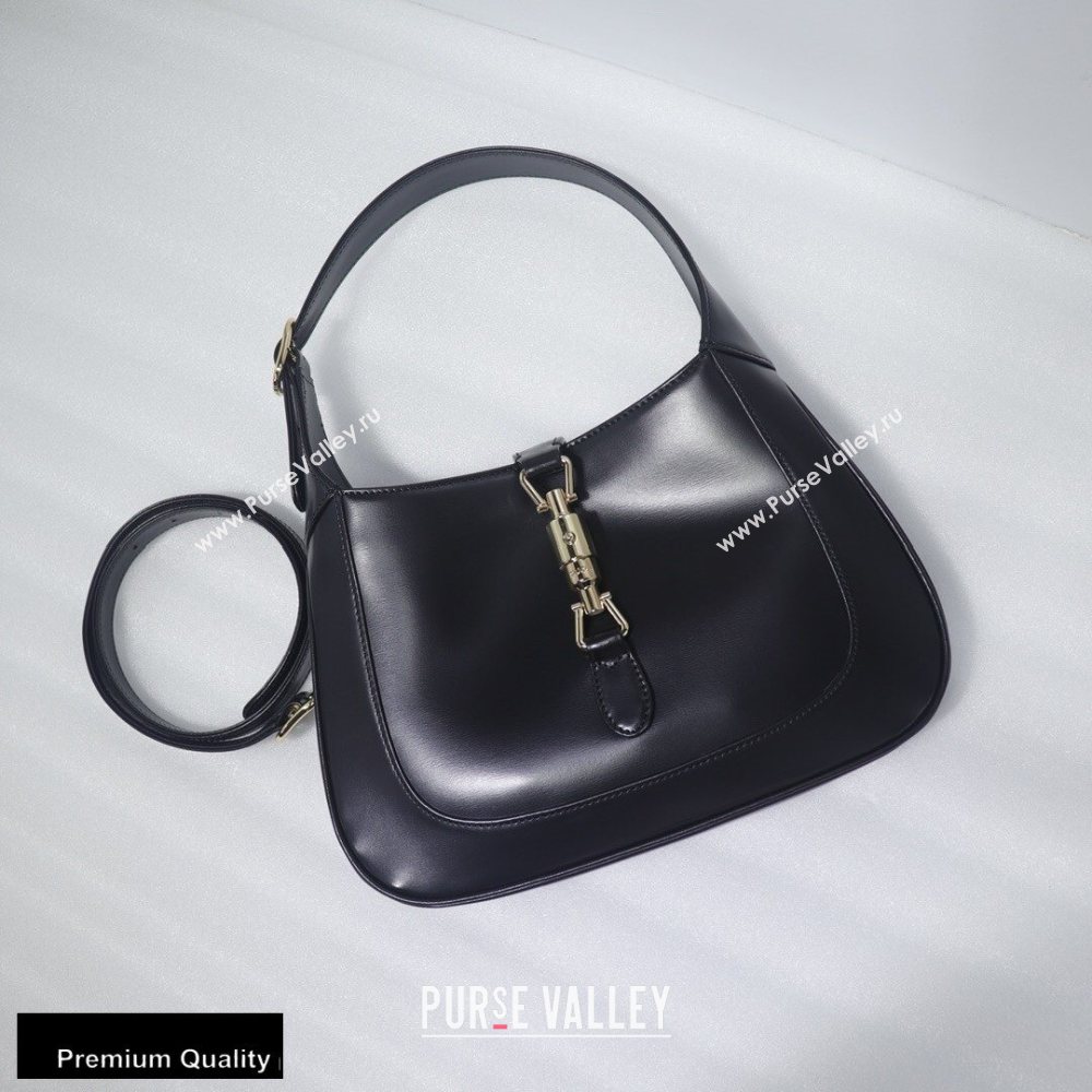 Gucci Jackie 1961 Small Hobo Bag 636706 Leather Black 2020 (delihang-20093012)