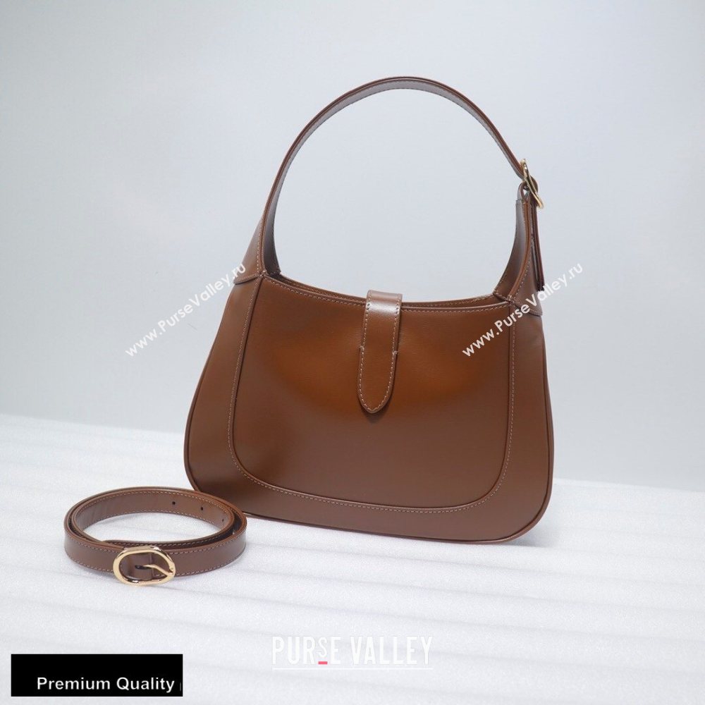 Gucci Jackie 1961 Small Hobo Bag 636706 Leather Brown 2020 (delihang-20093013)