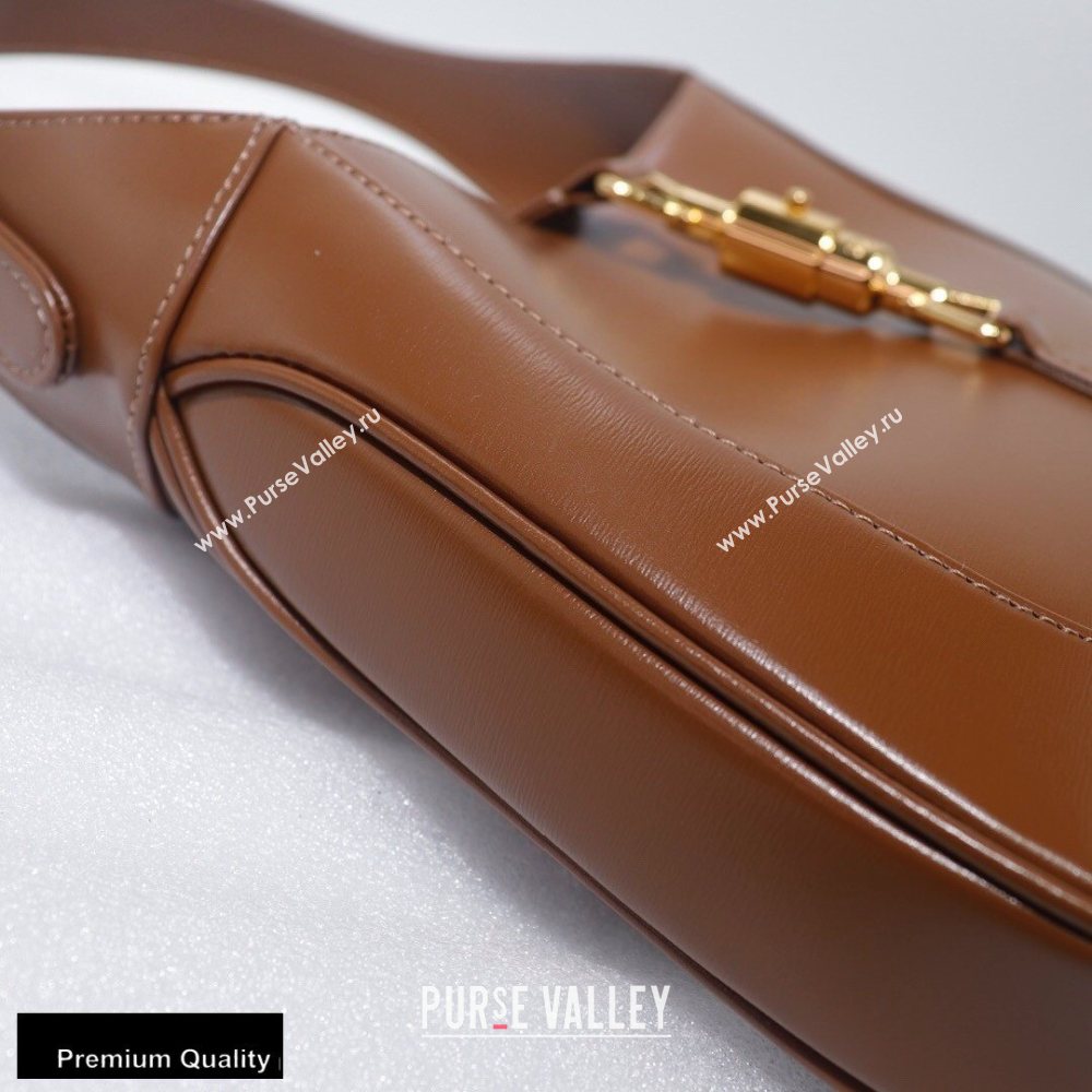 Gucci Jackie 1961 Small Hobo Bag 636706 Leather Brown 2020 (delihang-20093013)