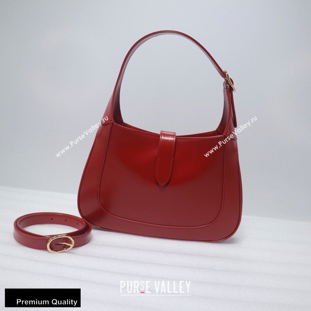 Gucci Jackie 1961 Small Hobo Bag 636706 Leather Red 2020 (delihang-20093014)