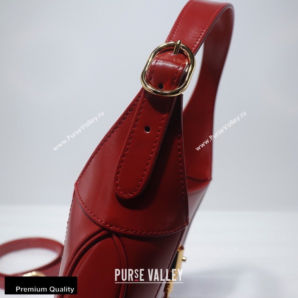 Gucci Jackie 1961 Small Hobo Bag 636706 Leather Red 2020 (delihang-20093014)