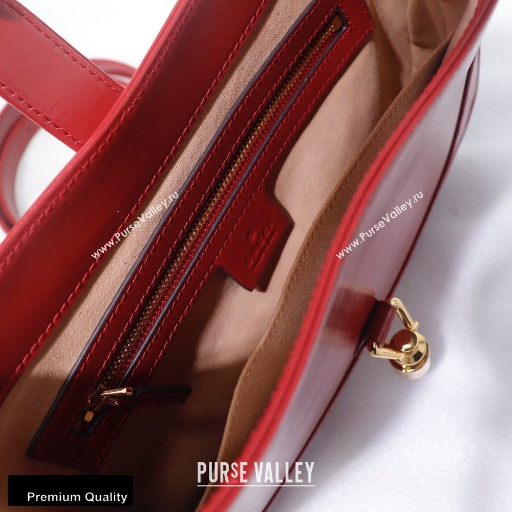 Gucci Jackie 1961 Small Hobo Bag 636706 Leather Red 2020 (delihang-20093014)