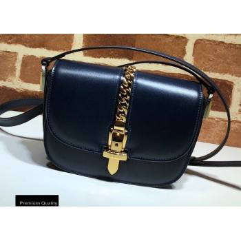 Gucci Sylvie 1969 Mini Shoulder Bag 615965 Blue 2020 (delihang-20093002)