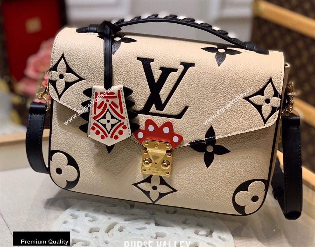 Louis Vuitton LV Crafty Pochette Metis Bag Braided Top Handle M45384 Creme 2020 (kiki-20100709)