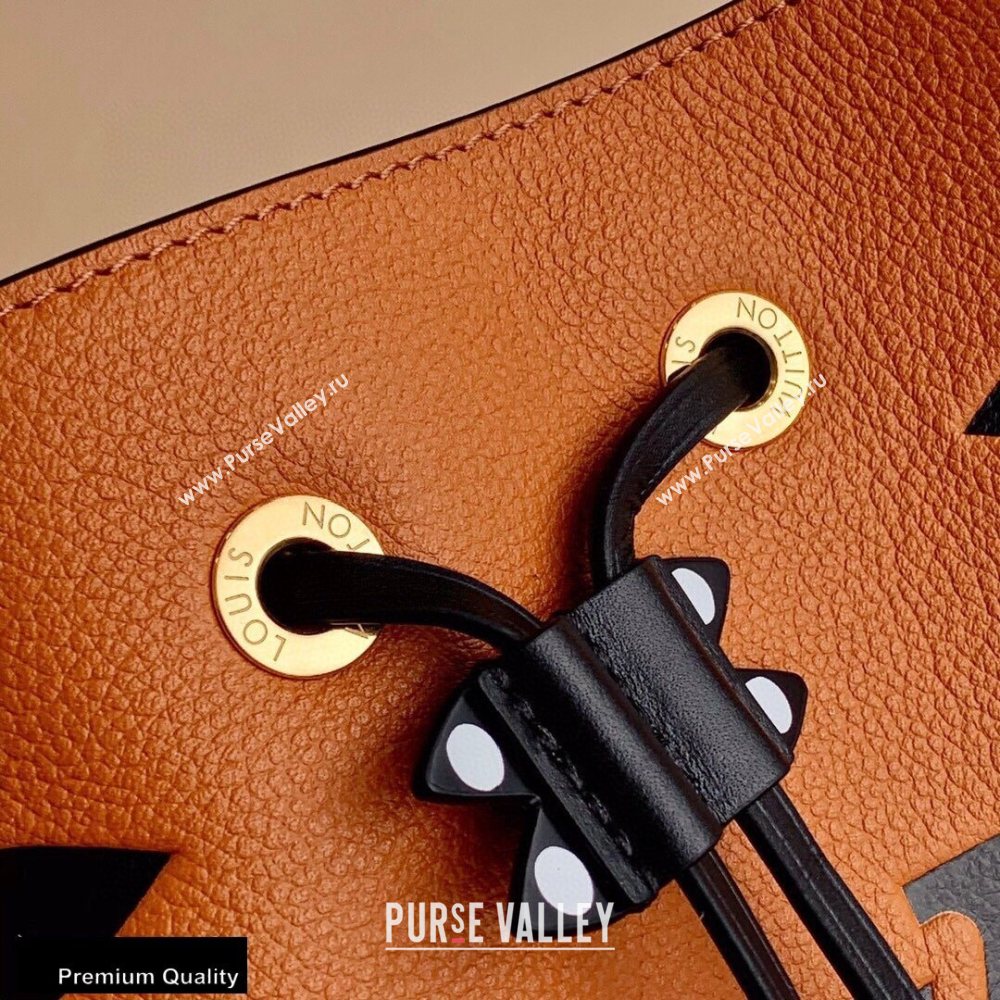 Louis Vuitton LV Crafty NeoNoe MM Bucket Bag Braided Top Handle M56888 Caramel 2020 ( kiki-20100707)