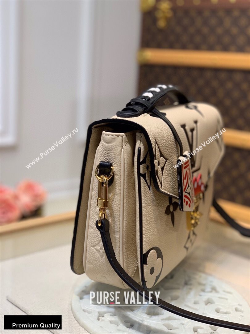 Louis Vuitton LV Crafty Pochette Metis Bag Braided Top Handle M45384 Creme 2020 (kiki-20100709)