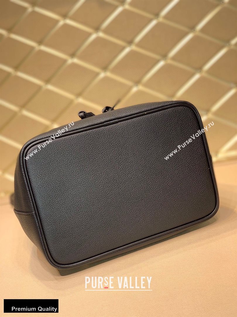 Louis Vuitton LV Crafty NeoNoe MM Bucket Bag Braided Top Handle M56890 Black 2020 (kiki-20100705)