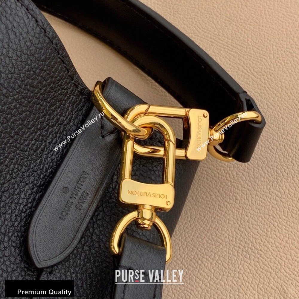 Louis Vuitton LV Crafty NeoNoe MM Bucket Bag Braided Top Handle M56890 Black 2020 (kiki-20100705)