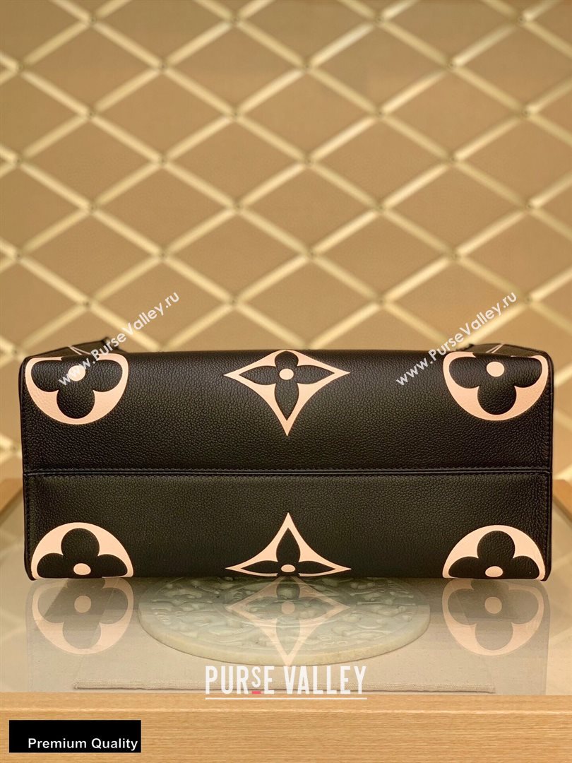 Louis Vuitton LV Crafty Onthego MM Tote Bag Braided Top Handle M45375 Black 2020 (kiki-20100703)