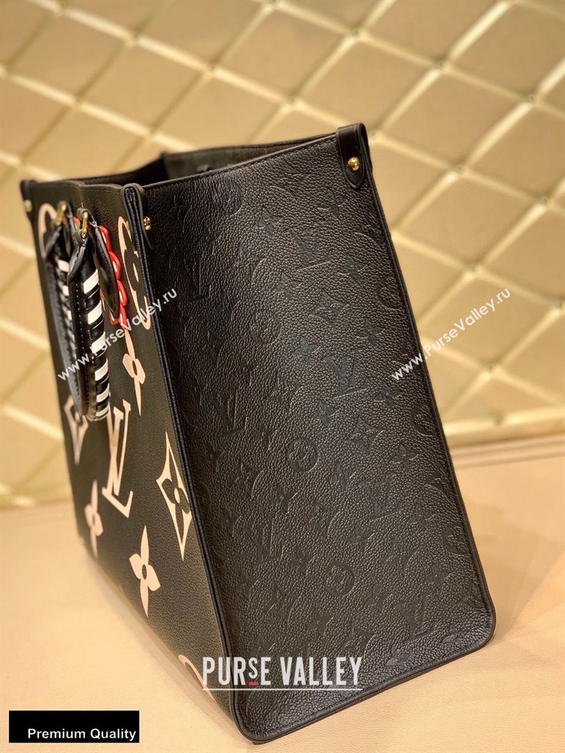 Louis Vuitton LV Crafty Onthego GM Tote Bag Braided Top Handle M45373 Black 2020 (kiki-20100701)
